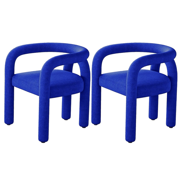 Contemporary Upholstered Side Chairs Open Back Side Chair for Home