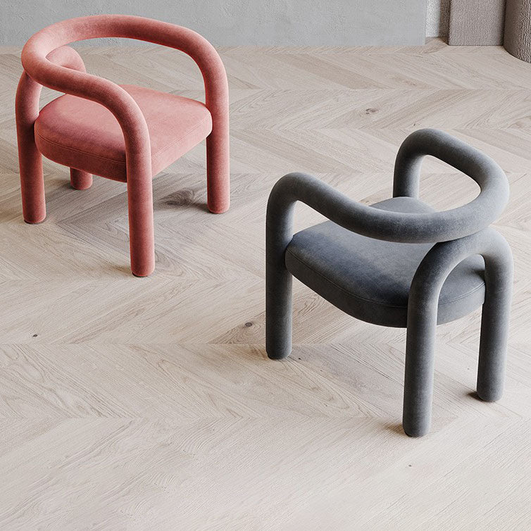 Contemporary Upholstered Side Chairs Open Back Side Chair for Home