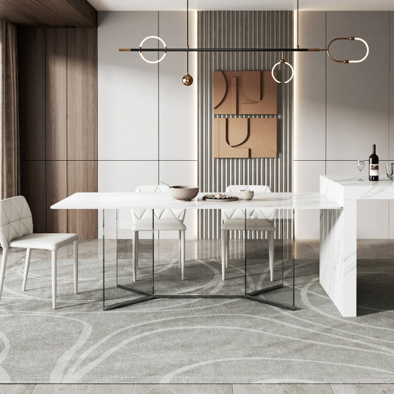 Modern 1/4/7 Pieces Dining Set Sintered Stone Dining Table Set for Home