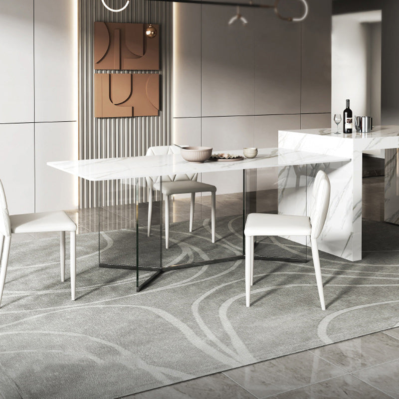 Modern 1/4/7 Pieces Dining Set Sintered Stone Dining Table Set for Home
