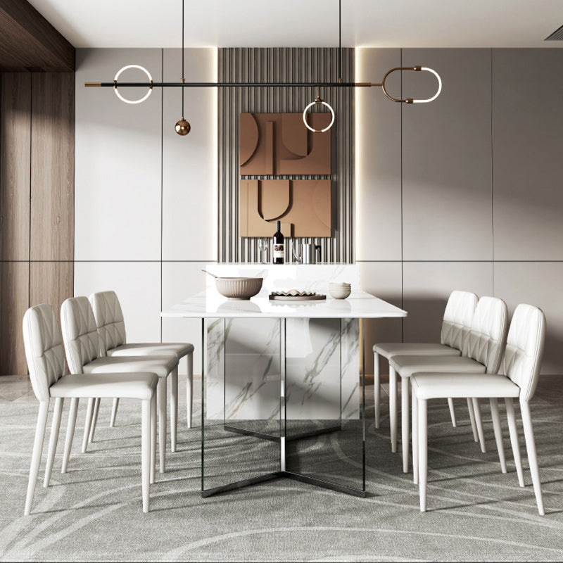 Modern 1/4/7 Pieces Dining Set Sintered Stone Dining Table Set for Home