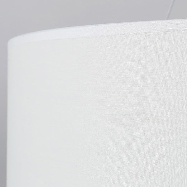 Round Shape Ceiling Lamp Tradition Iron Flush Mount with Fabric Lampshade for Balcony