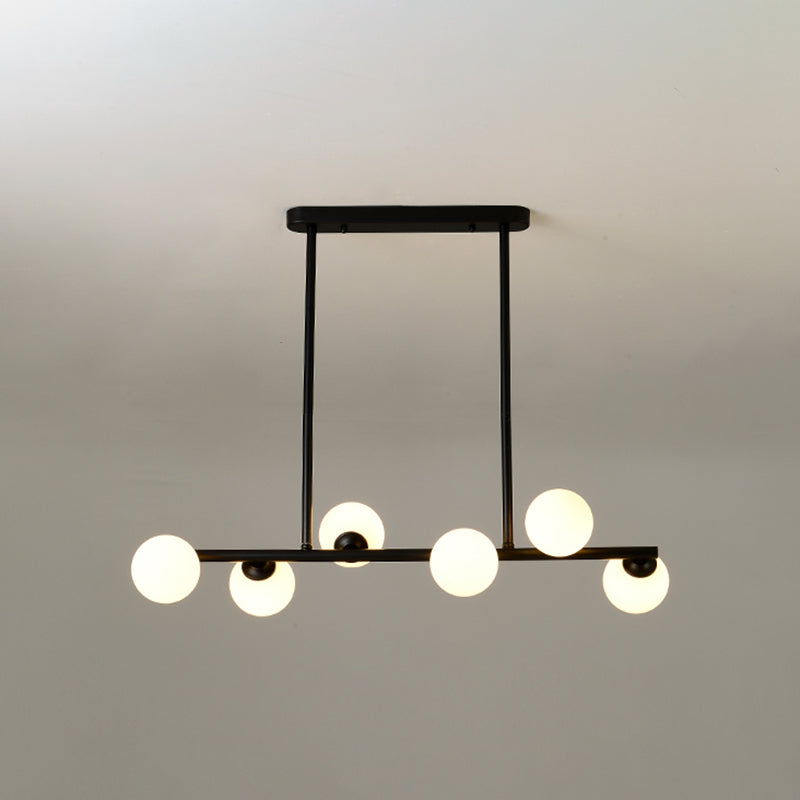 Contemporary Island Light Sphere Glass Island Chandelier Lights for Kitchen