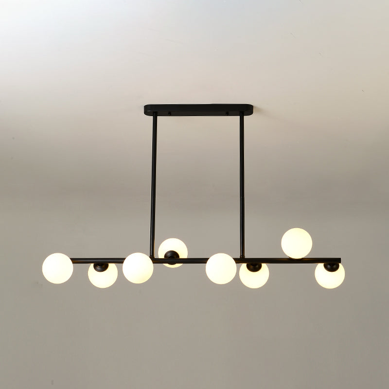Contemporary Island Light Sphere Glass Island Chandelier Lights for Kitchen