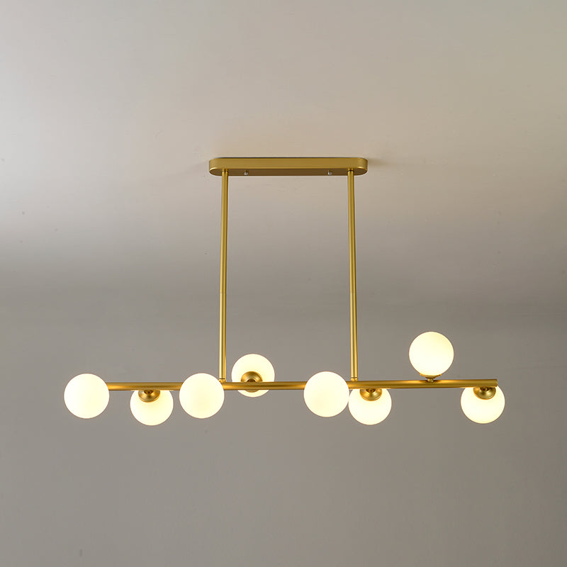 Contemporary Island Light Sphere Glass Island Chandelier Lights for Kitchen