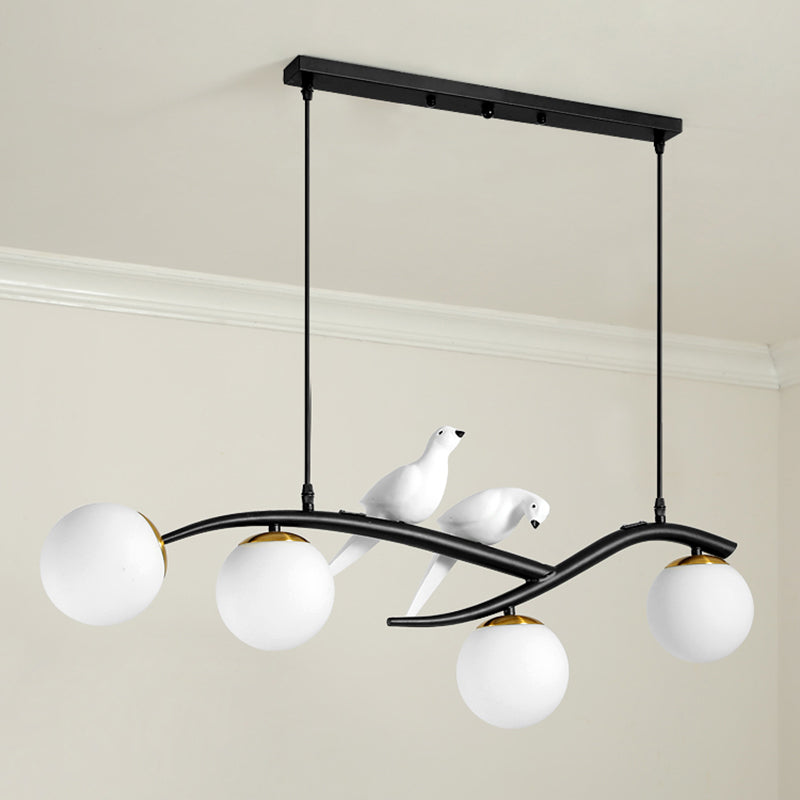 Modern Style Geometric Pendant Lights Metal 4 Light Hanging Pendant Lights