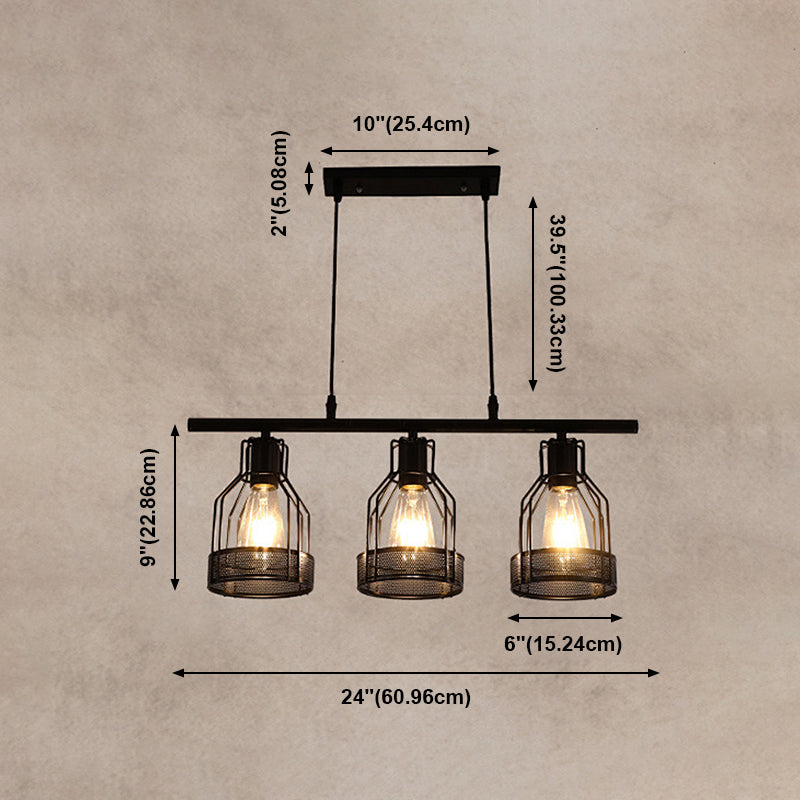 Industrial Style Lantern Hanging Pendant Lights Metal Pendant Light Fixtures