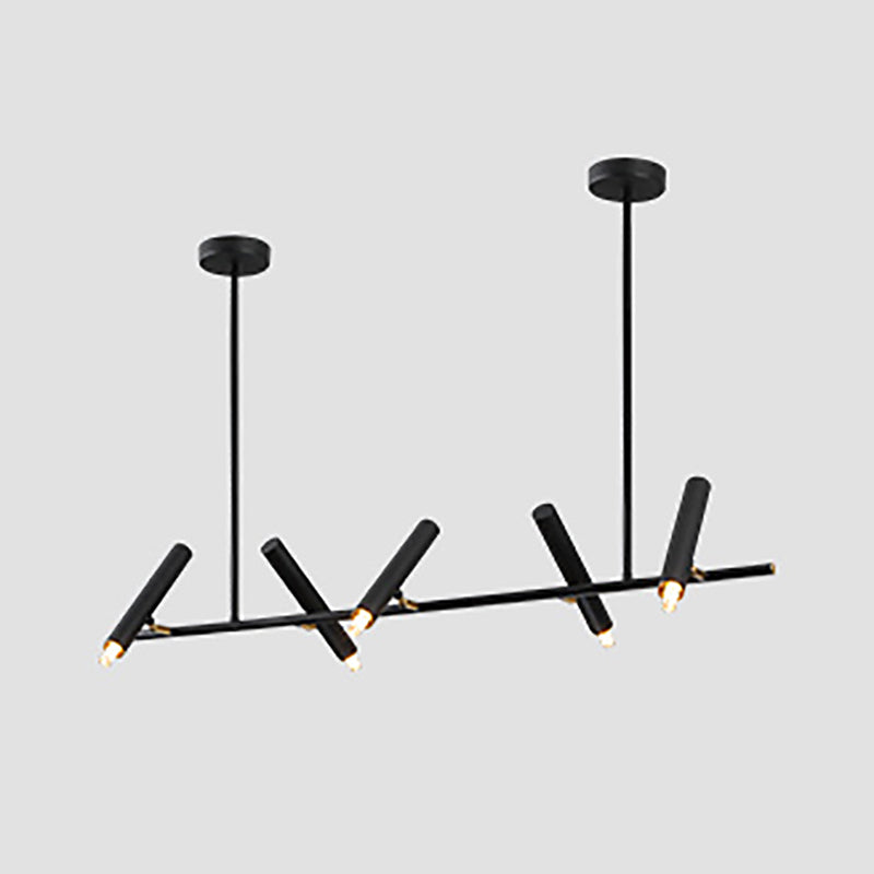 Metal Track Light Modern Multi-Head Linear Island Lighting Fixtures for Restaurant