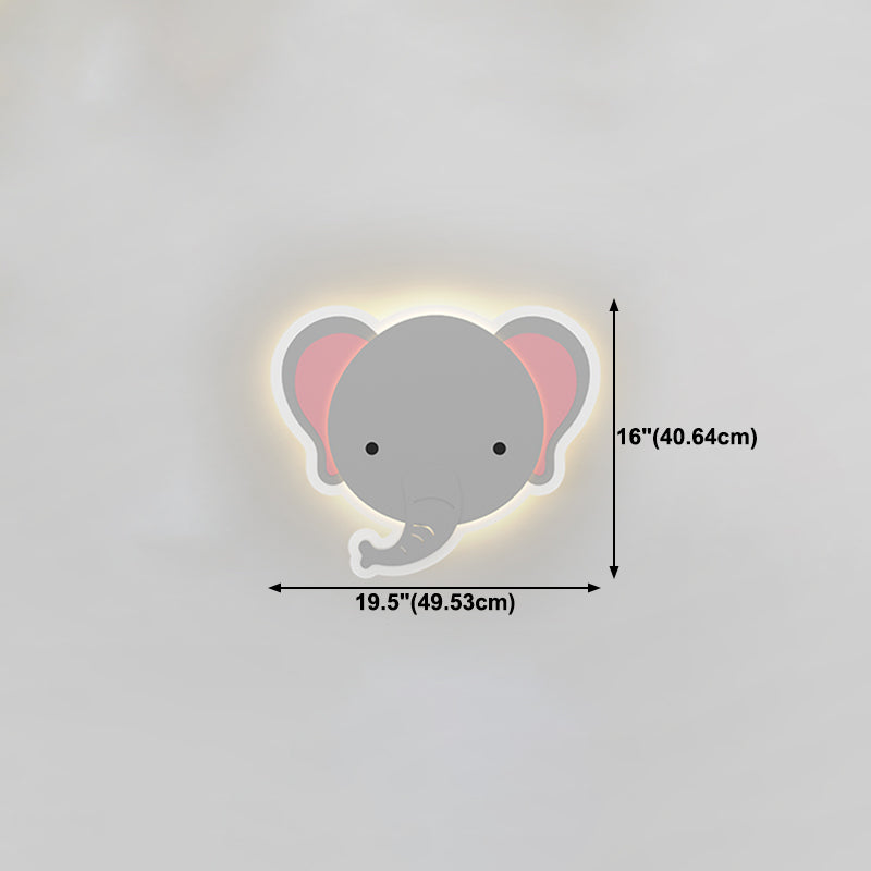 Modern Style Unique Shape Wall Sconce Metal 1 Light Sconce Lighting for Children's Room