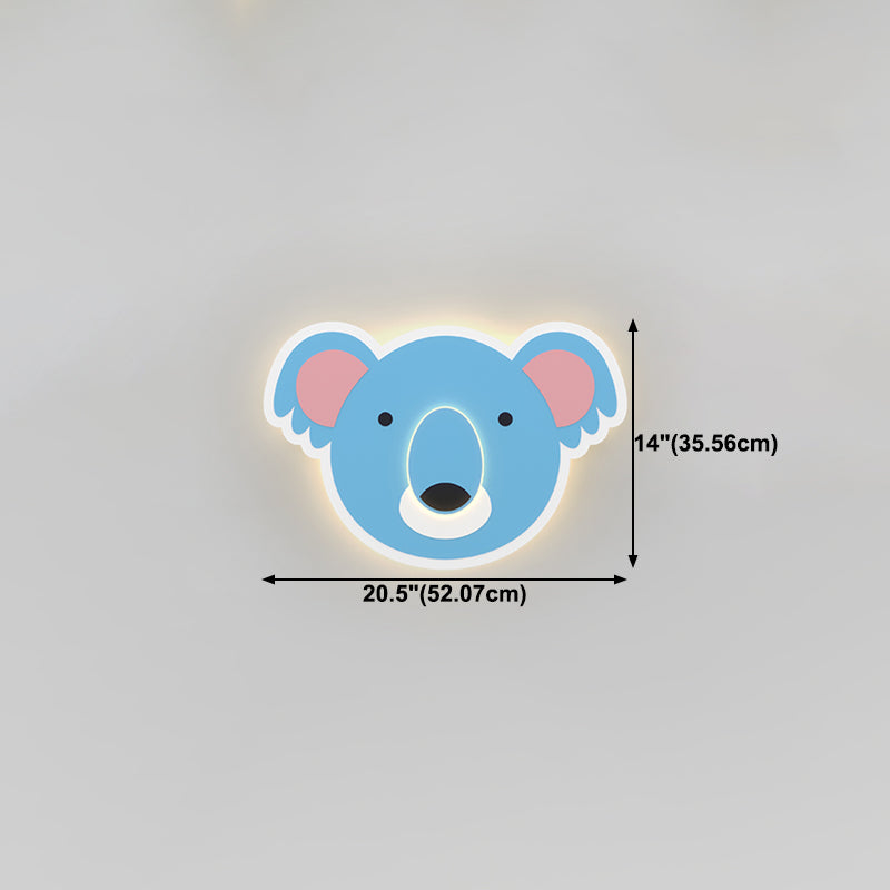 Modern Style Unique Shape Wall Sconce Metal 1 Light Sconce Lighting for Children's Room