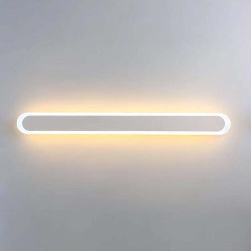 Modern Style Linear Shape Wall Sconce Metal 1 Light Sconce Lighting for Bedroom