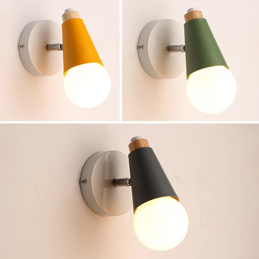 Modern Style Geometric Wall Lamps Metal 1 Light Wall Lighting for Living Room