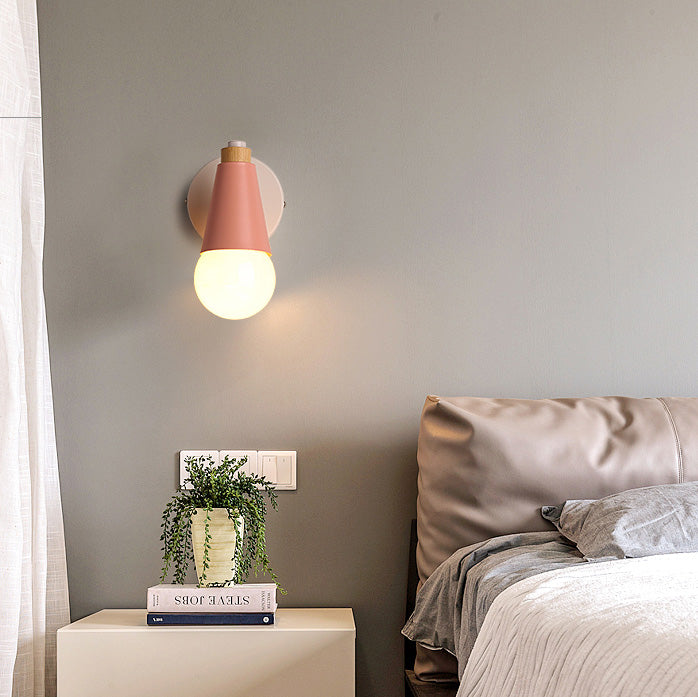 Modern Style Geometric Wall Lamps Metal 1 Light Wall Lighting for Living Room