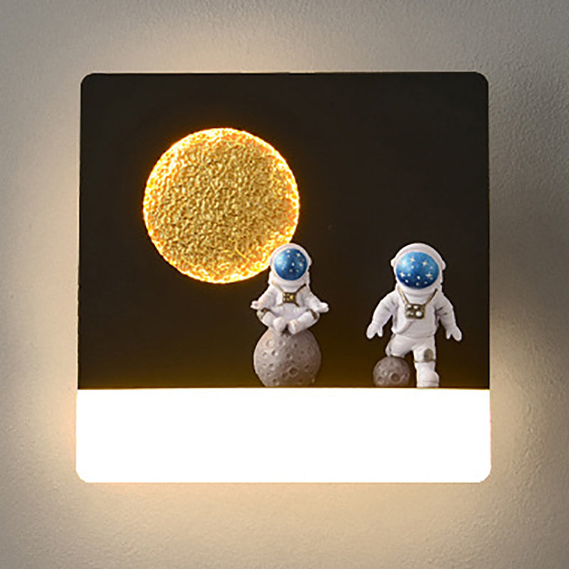 Modern Style Geometry Shape Wall Sconce Metal 1 Light Sconce Lighting for Bedroom