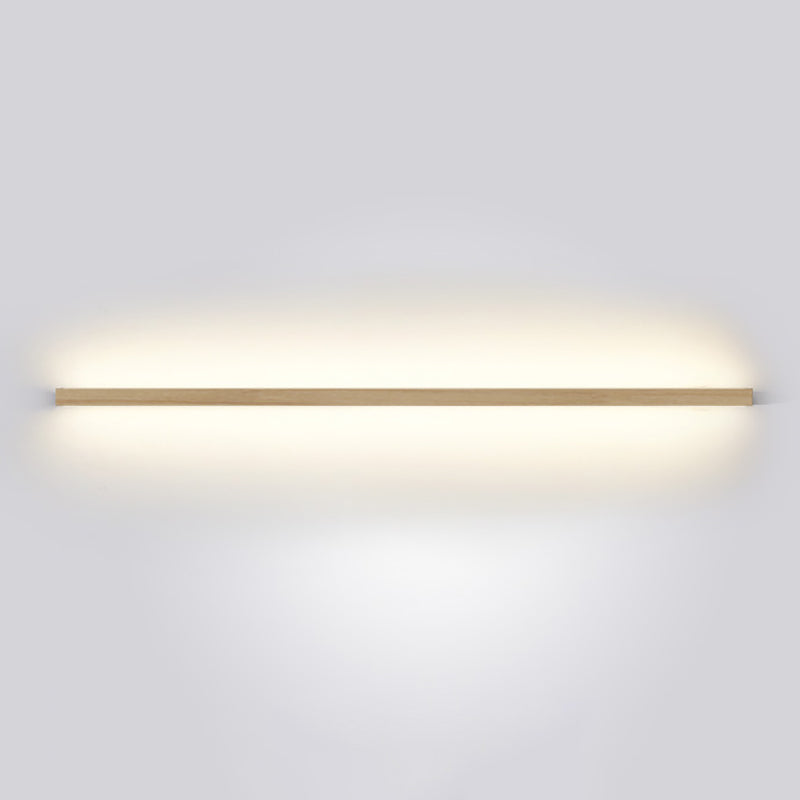 Modern Style Linear Shape Wall Sconce Wood Sconce Lighting for Bedroom