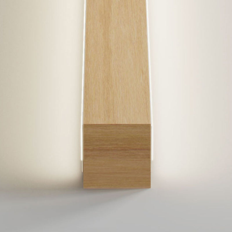 Modern Style Linear Shape Wall Sconce Wood Sconce Lighting for Bedroom