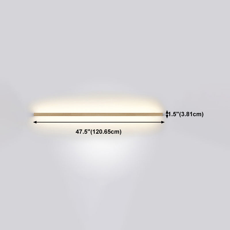 Modern Style Linear Shape Wall Sconce Wood Sconce Lighting for Bedroom