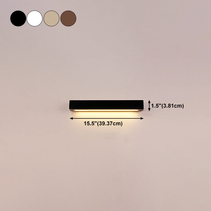 Modern Style Linear Shape Wall Sconce 1 Light Sconce Lighting for Bedroom