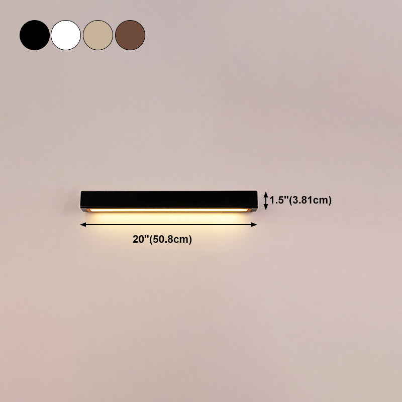 Modern Style Linear Shape Wall Sconce 1 Light Sconce Lighting for Bedroom