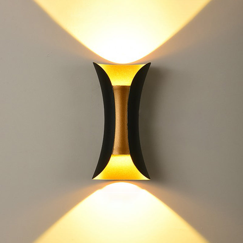 Modern Style Geometric Wall Light Sconces Metal 2 Lights Wall Washer Sconce