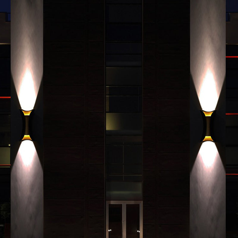 Modern Style Geometric Wall Light Sconces Metal 2 Lights Wall Washer Sconce