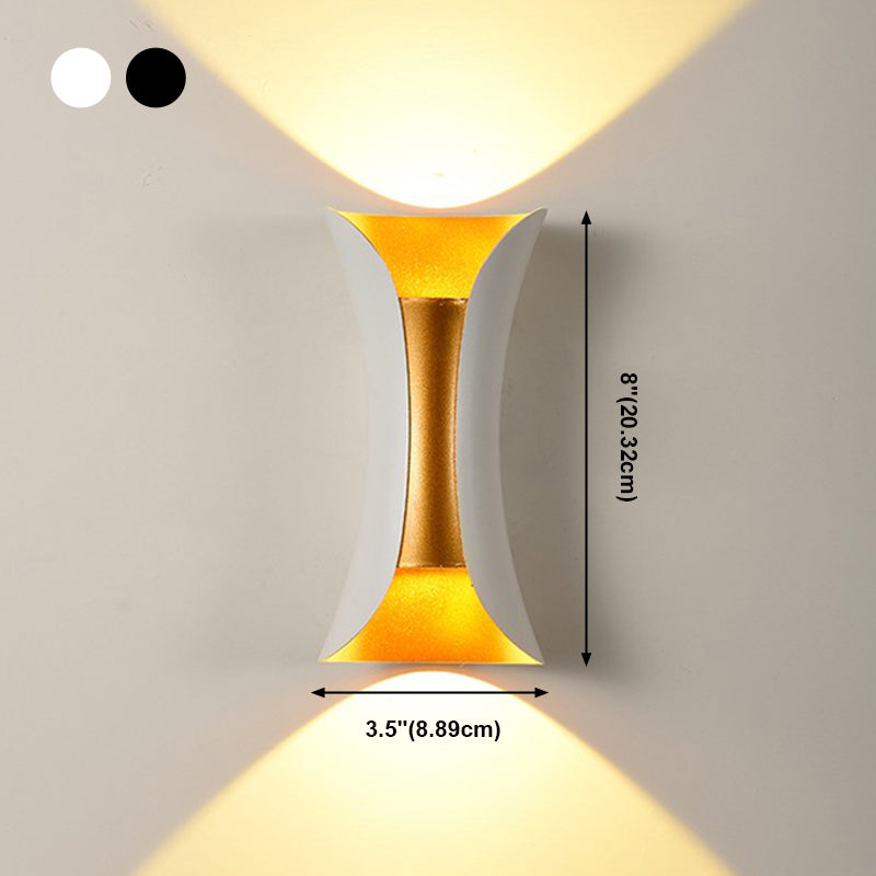 Modern Style Geometric Wall Light Sconces Metal 2 Lights Wall Washer Sconce