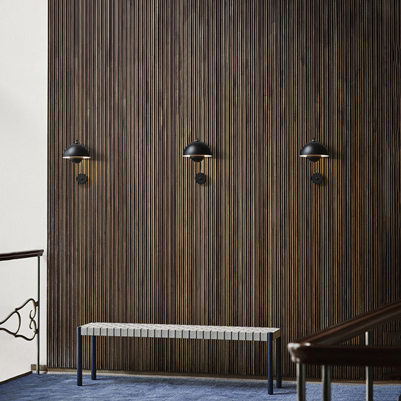 Modern Style Dome Wall Light Sconces Metal 1 Light Wall Lighting