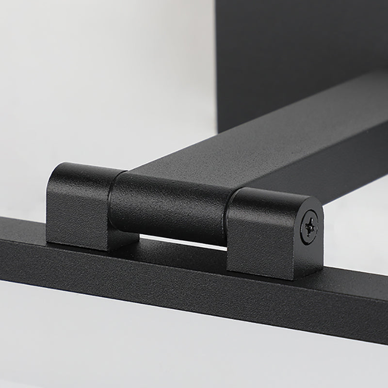 Black Vanity Light Modern LED Mirror Front Light with Plastic Shade for Bathroom