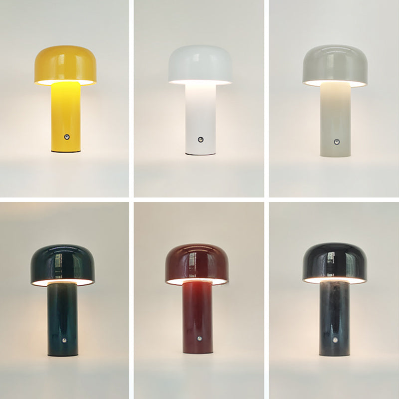 1-Light LED Table Lamp Macaron Chargeable Desk Light with Acrylic Shade for Living Room