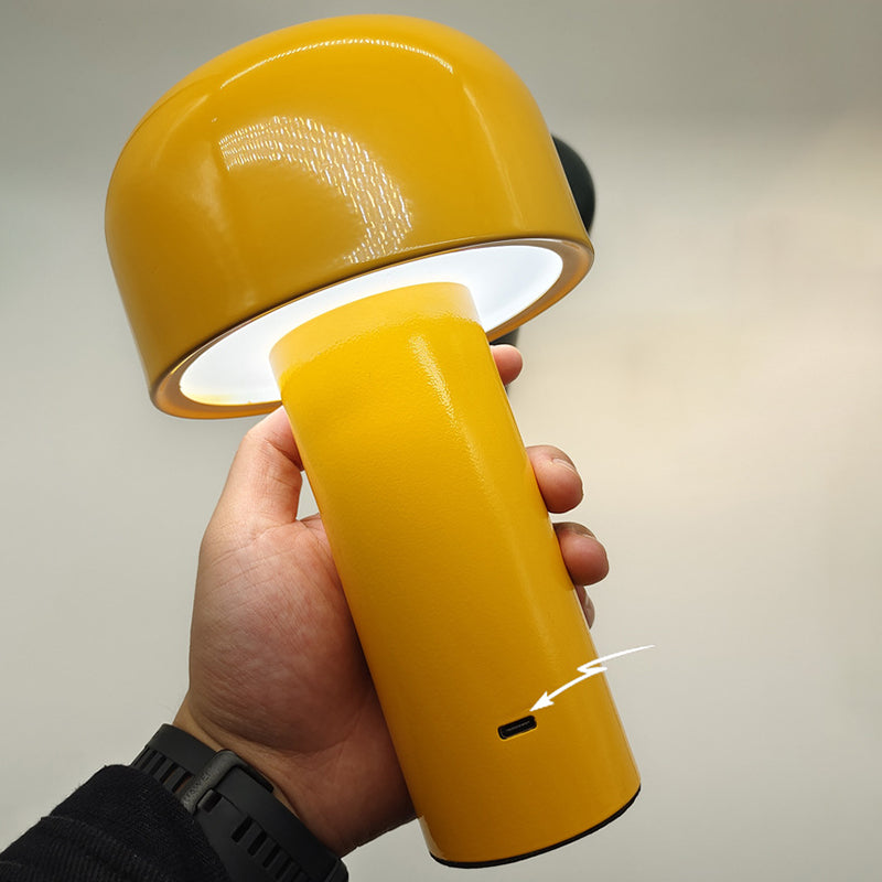 1-Light LED Table Lamp Macaron Chargeable Desk Light with Acrylic Shade for Living Room