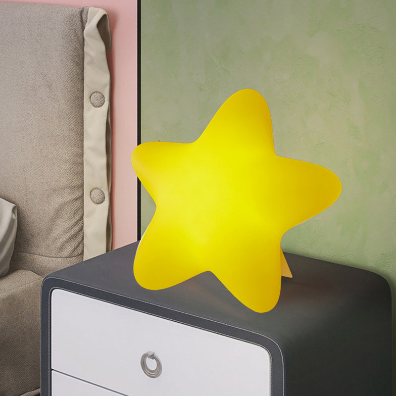 Macaron Style Table Lamp 1-Light LED Desk Light with Plastic Shade for Bedroom