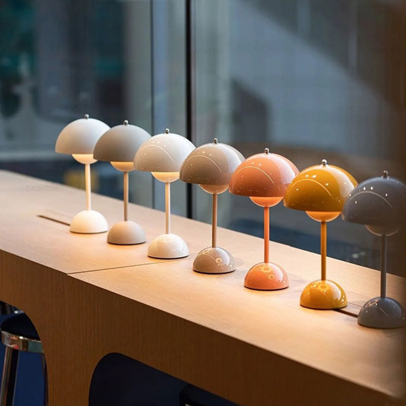 Lampes de table de nuit en dôme de style contemporain en métal lampe de table à 1 lumière