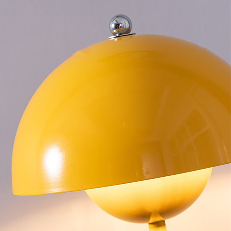 Lampes de table de nuit en dôme de style contemporain en métal lampe de table à 1 lumière