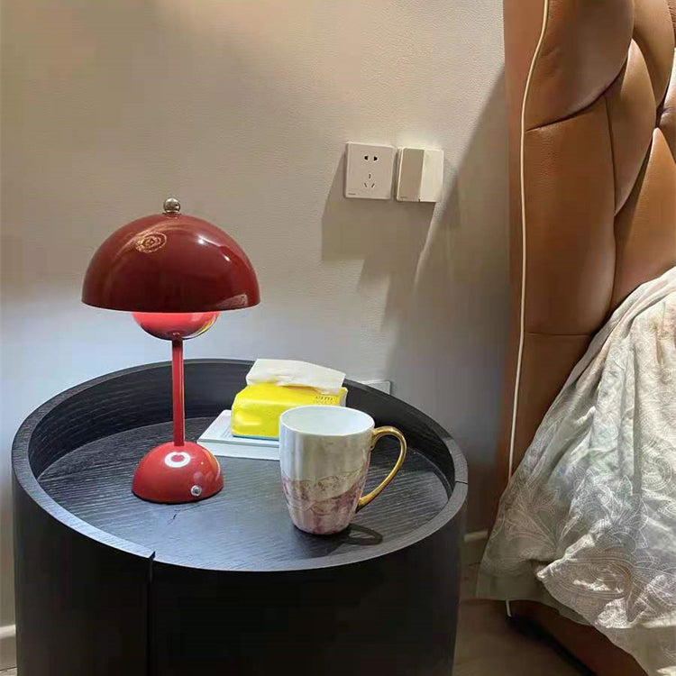 Lampes de table de nuit en dôme de style contemporain en métal lampe de table à 1 lumière