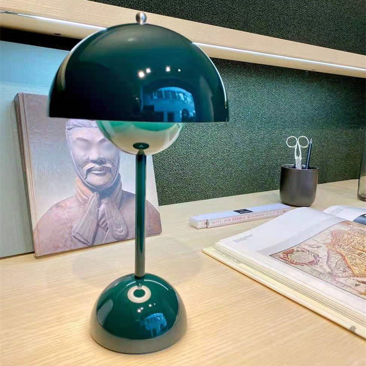 Lampes de table de nuit en dôme de style contemporain en métal lampe de table à 1 lumière