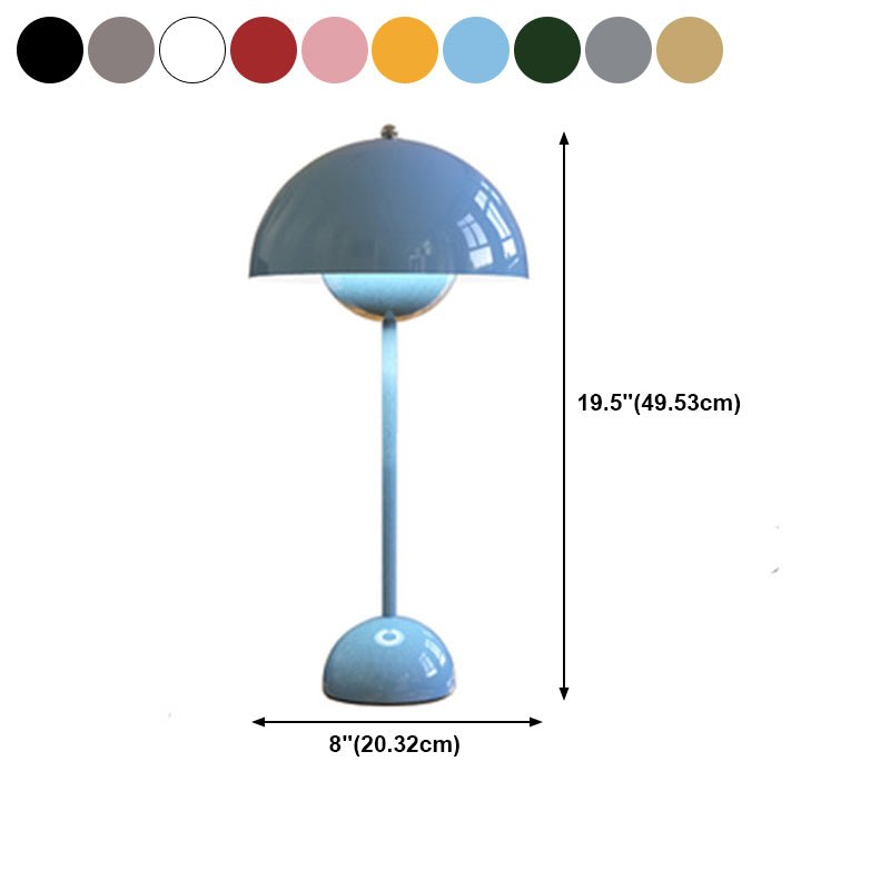 Lampes de table de nuit en dôme de style contemporain en métal lampe de table à 1 lumière