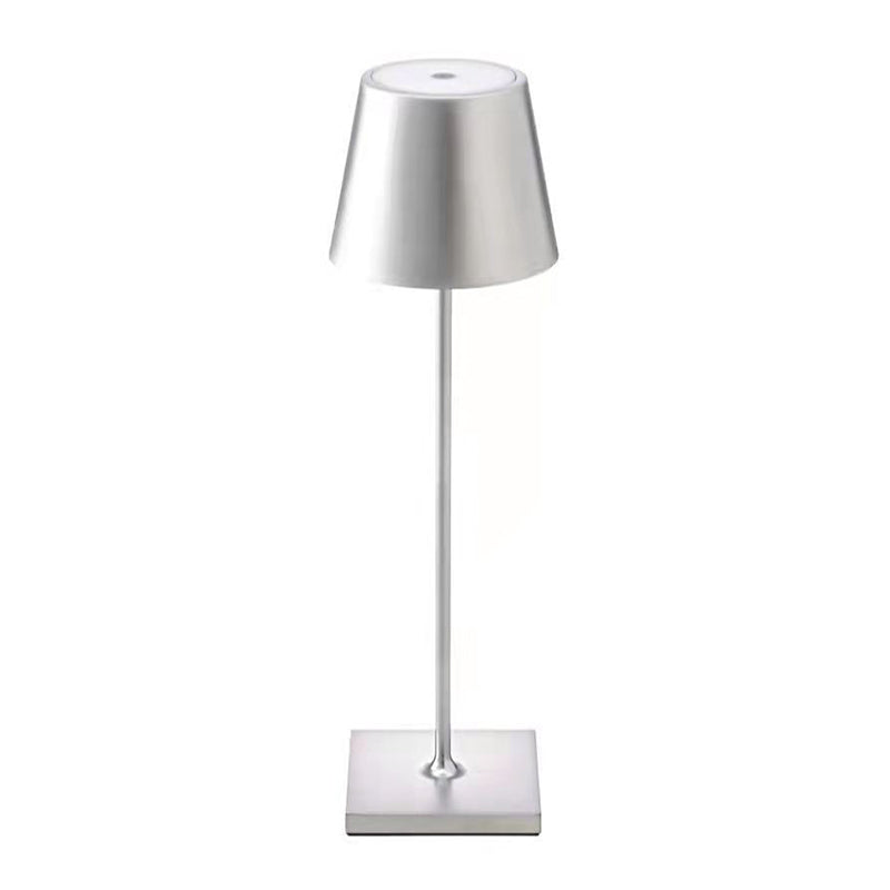 Modern Style Drum Night Table Lamps Metal 1 Light Table Lamp