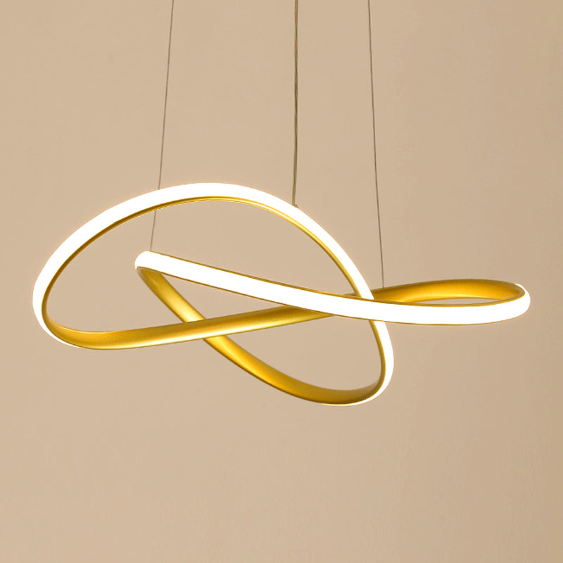 Modern Style Unique Chandelier Metal 1 Light Hanging Lamp for Living Room