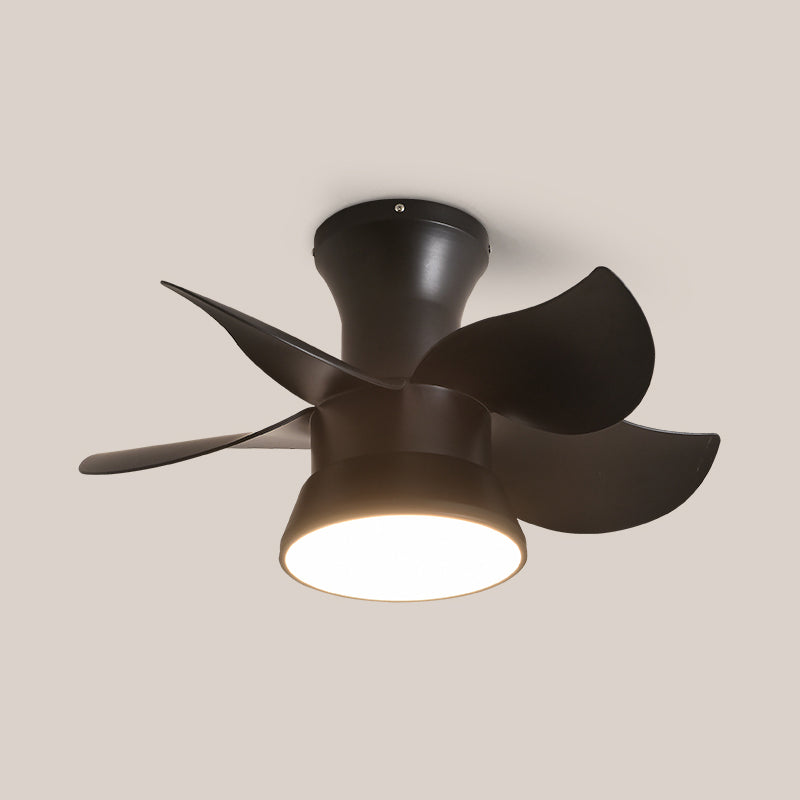 1-Light Ceiling Fan Light LED Ceiling Mount Lamp with Acrylic Shade for Kid's Room