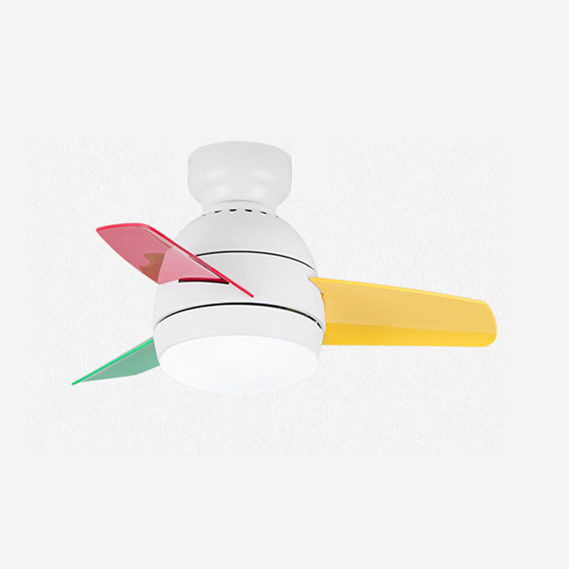 Modern Style Ceiling Fan Lamp Metal 1 Light Ceiling Fan Lighting for Children's Room