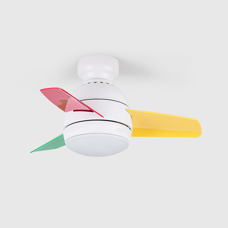 Modern Style Ceiling Fan Lamp Metal 1 Light Ceiling Fan Lighting for Children's Room