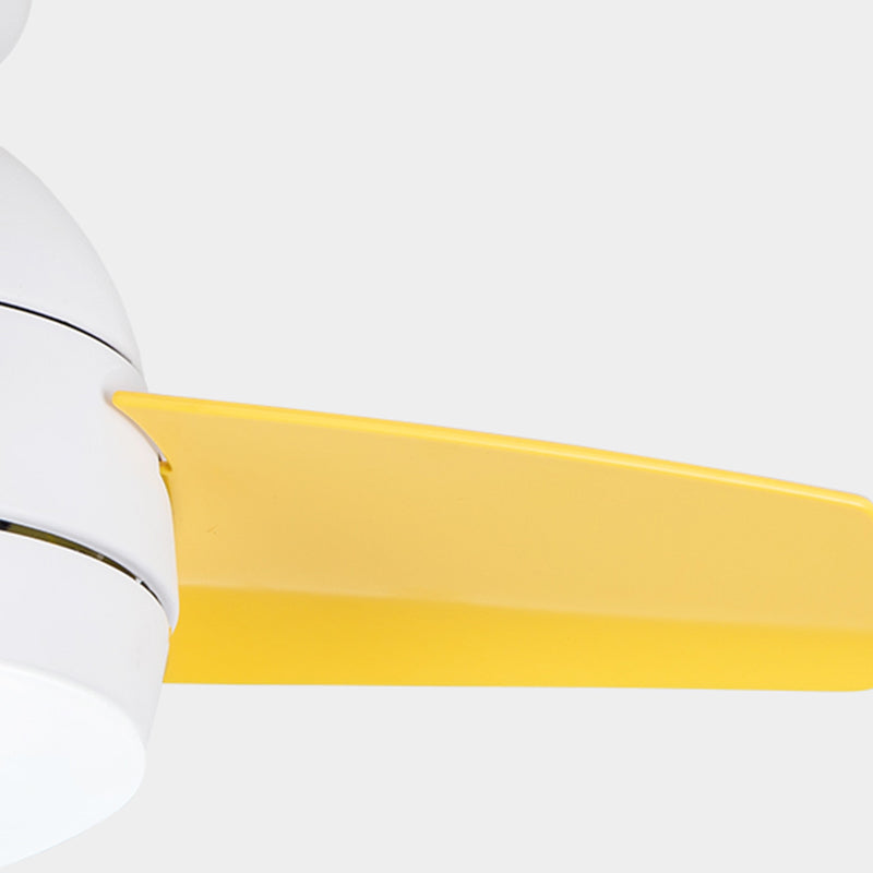 Modern Style Ceiling Fan Lamp Metal 1 Light Ceiling Fan Lighting for Children's Room