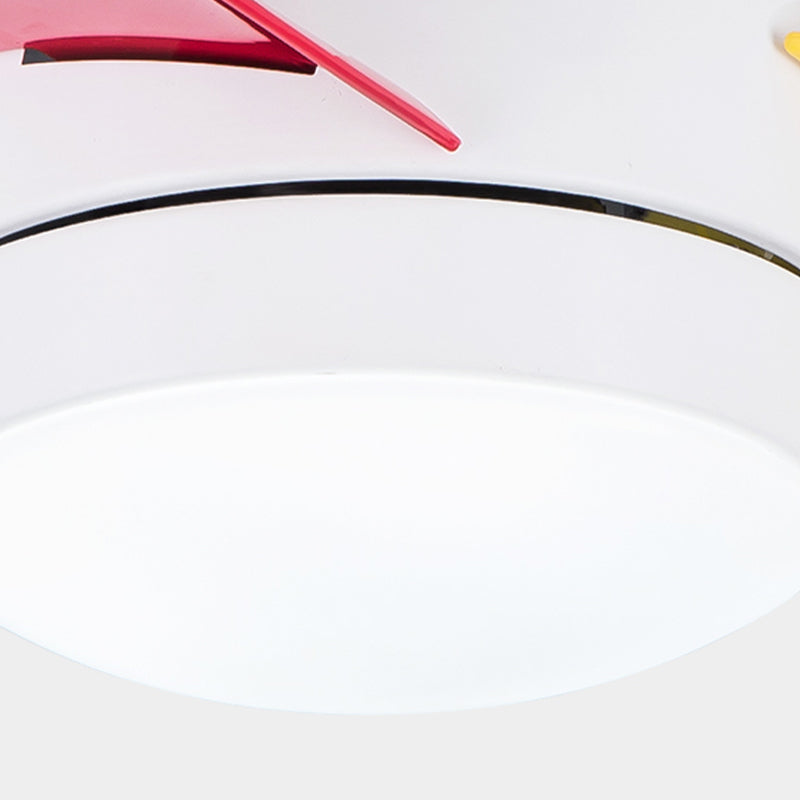 Modern Style Ceiling Fan Lamp Metal 1 Light Ceiling Fan Lighting for Children's Room