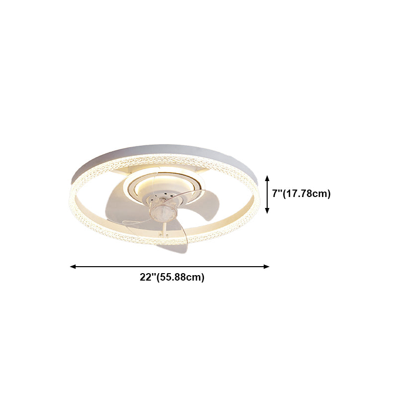Modern Style Ceiling Fan Lamp Metal Multi Light Ceiling Fan Lighting for Living Room