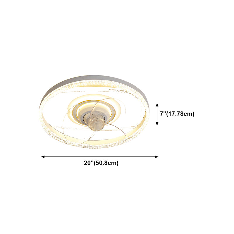 Modern Style Ceiling Fan Lamp Metal Multi Light Ceiling Fan Lighting for Living Room
