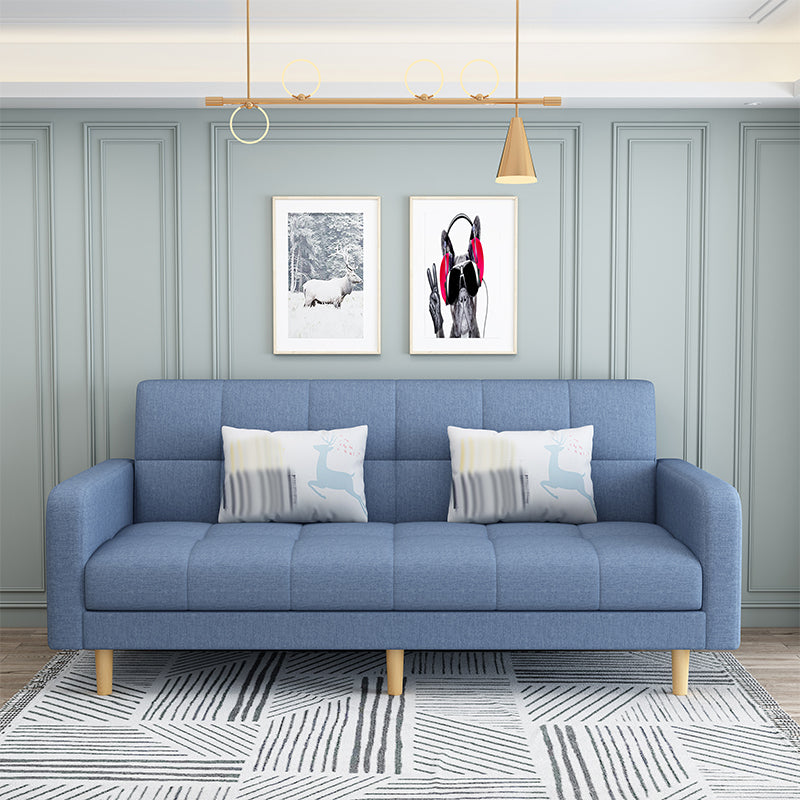 Nordic 59.06"L x 26.77"W x 32.28"H Square Arm Sectional Tight Back Sofa with Storage