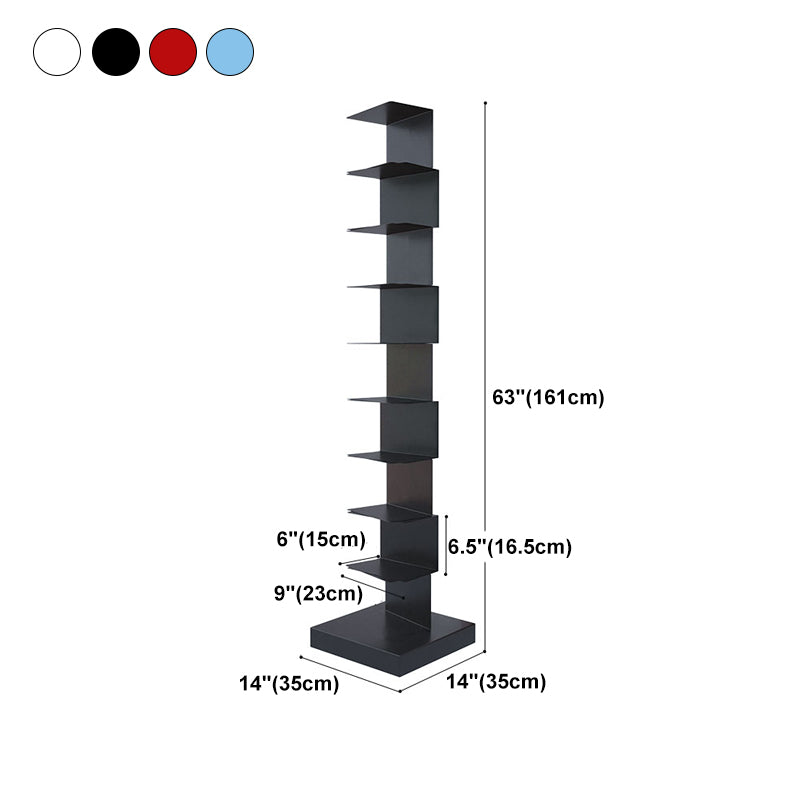 13.78"W Bookshelf Contemporary Style Invisible Bookcase for Office Study Room