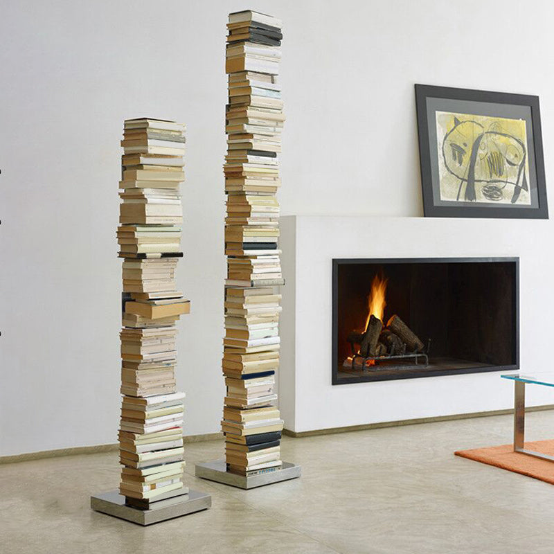 14"W Bookshelf Contemporary Style Invisible Bookcase for Office and Home