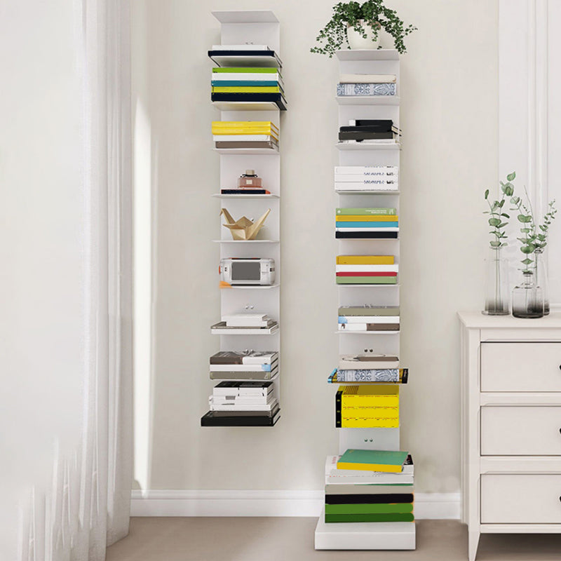 14"W Bookshelf Contemporary Style Invisible Bookcase for Office and Home