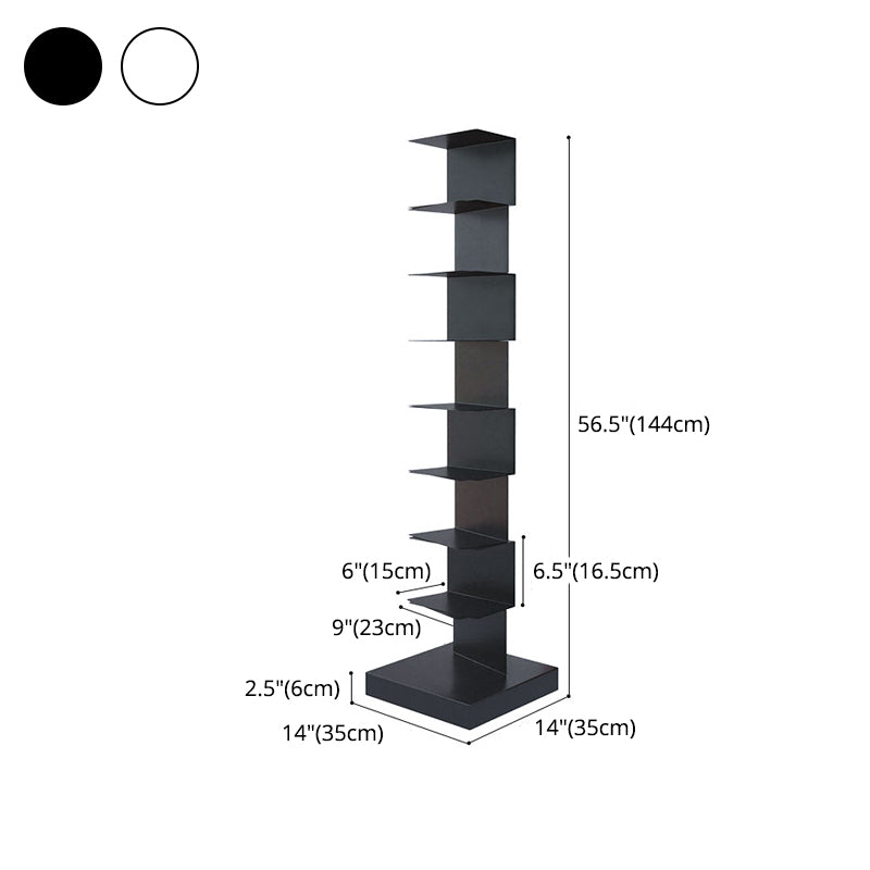 14"W Bookshelf Contemporary Style Invisible Bookcase for Office and Home